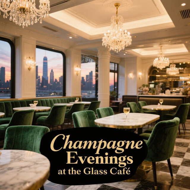 Champagne Evenings at the Glass Café