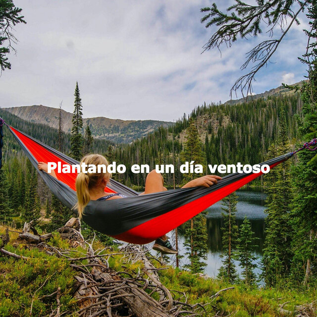 Plantando en un día ventoso