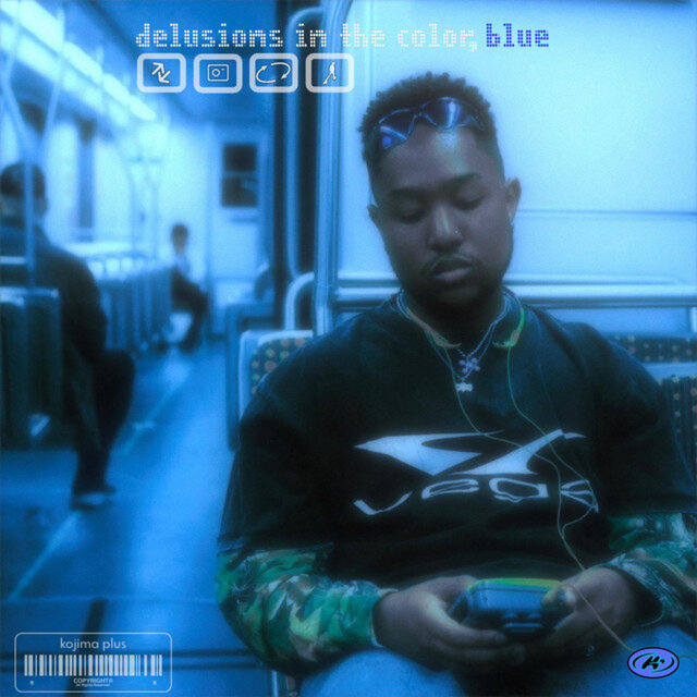 delusions in the color, blue