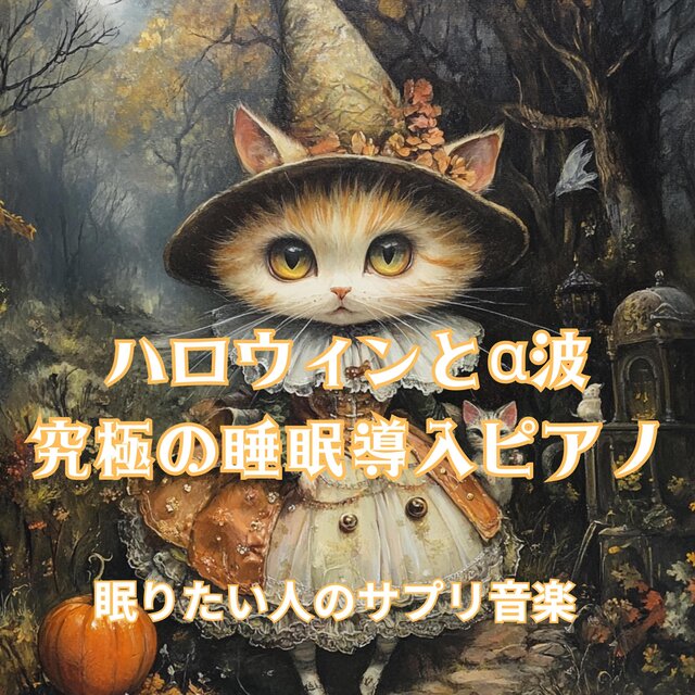 ハロウィンとα波　究極の睡眠導入ピアノ
