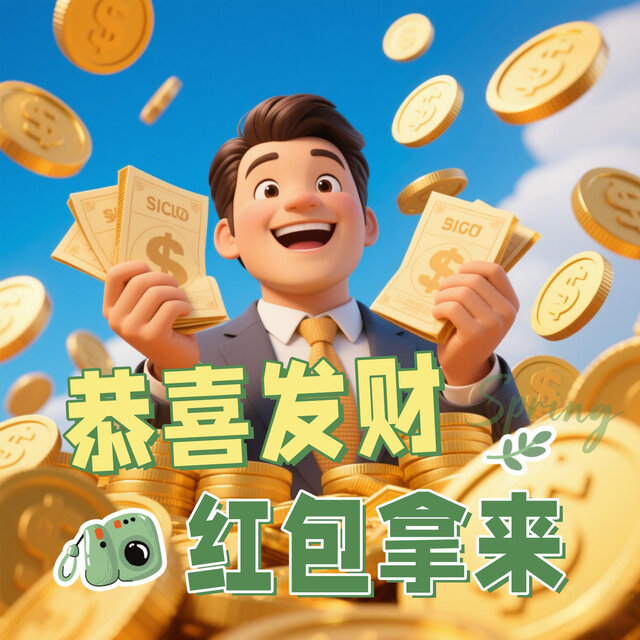 恭喜發財紅包拿來