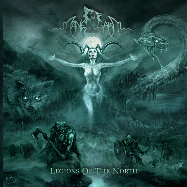 Cover art for album Legions of the North by Månegarm
