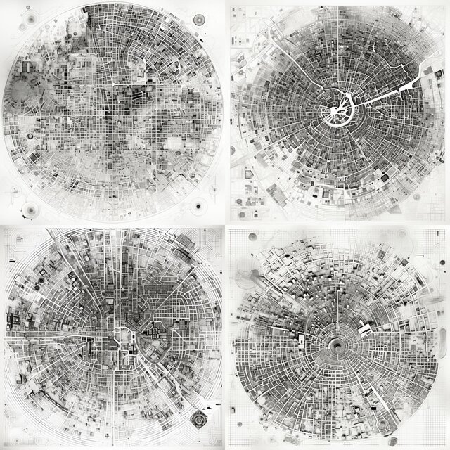 maps of non-existent cities