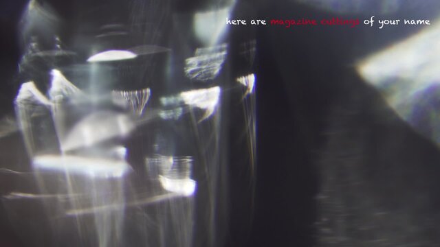 magazine cuttings (Lyric Video)