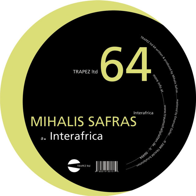 Cover art for album Interafrica by Mihalis Safras