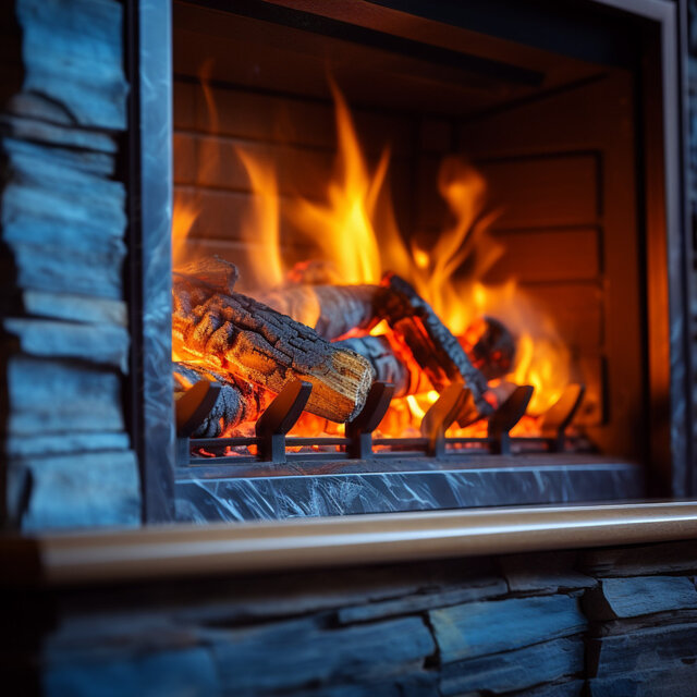Soothing Fireplace Flames for Relaxation