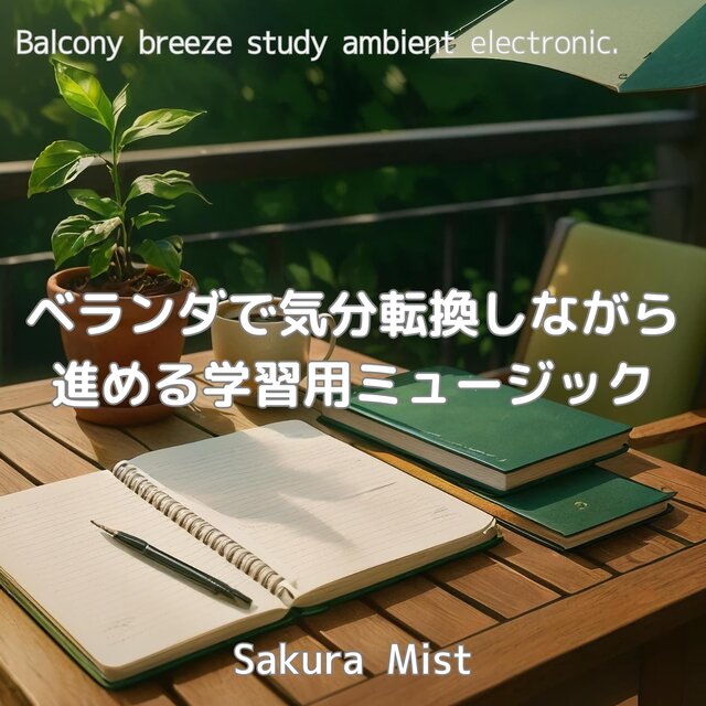 ベランダで気分転換しながら進める学習用ミュージック