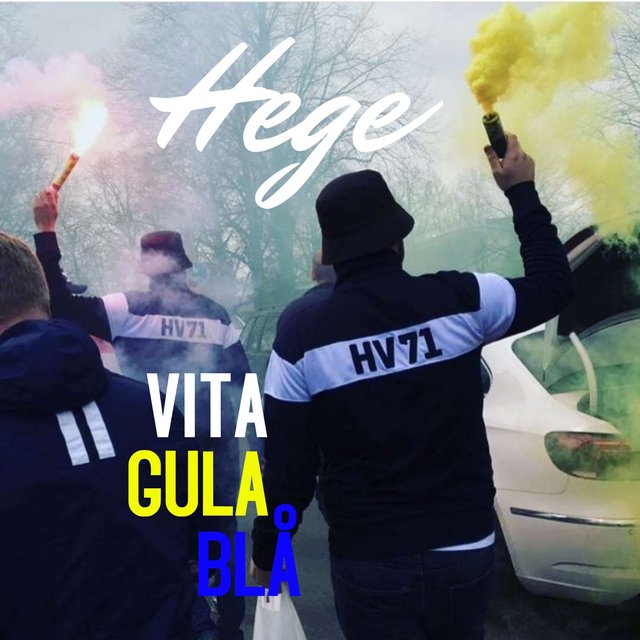 Vita gula blå