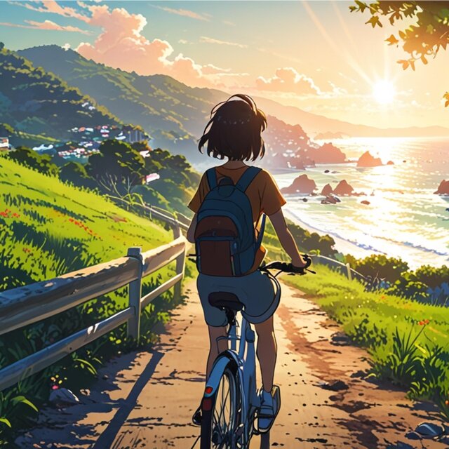 Sunny Bike Ride (Chill Lofi Beats for Happy Days)