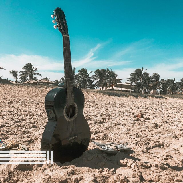 Guitarra Tranquila Y Sonidos Del Océano