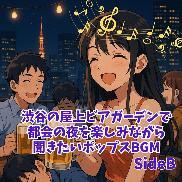 渋谷の屋上ビアガーデンで都会の夜を楽しみながら聞きたいポップスBGM SideB