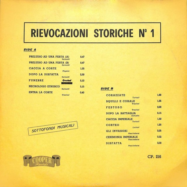 Rievocazioni storiche N.1