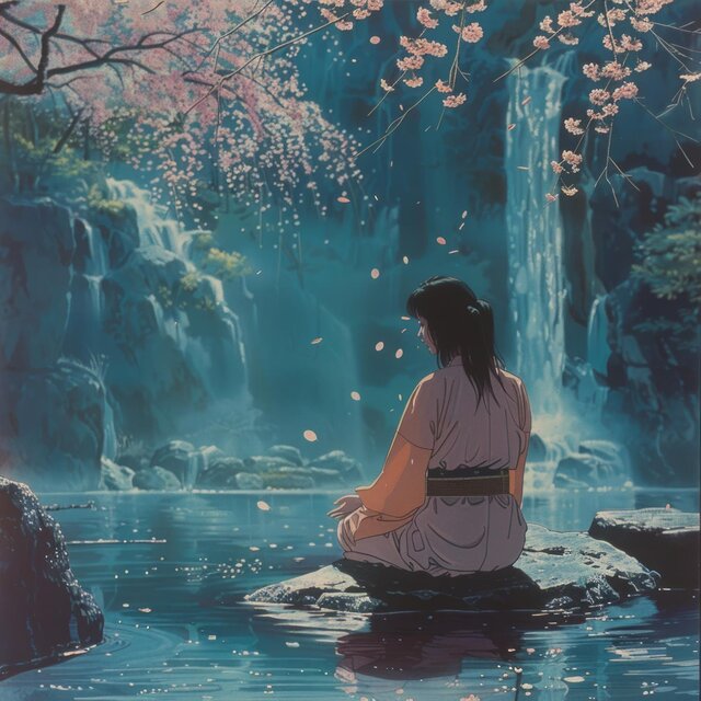 心の湯煙幻想: 夢の中で昇る心のオアシス