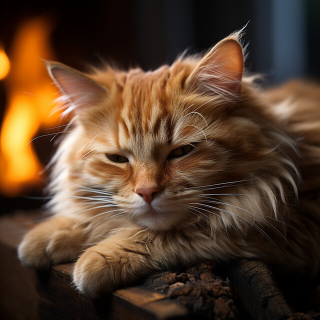 Fuego Cálido: Ecos Relajantes Para Mascotas