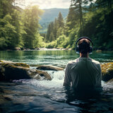 River Meditation Evening Calm