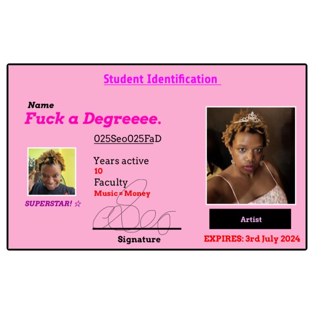 Fuck a Degreeee.