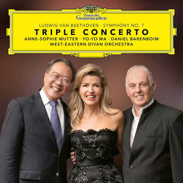 Cover art for album Beethoven: Triple Concerto & Symphony No. 7 (Live) by Anne-Sophie Mutter, Yo-Yo Ma, Daniel Barenboim, West-Eastern Divan Orchestra