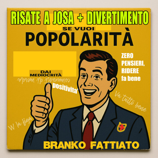 Positività, risate a josa, divertimento, zero pensieri, ridere fa bene (se vuoi popolarità, dai mediocrità)