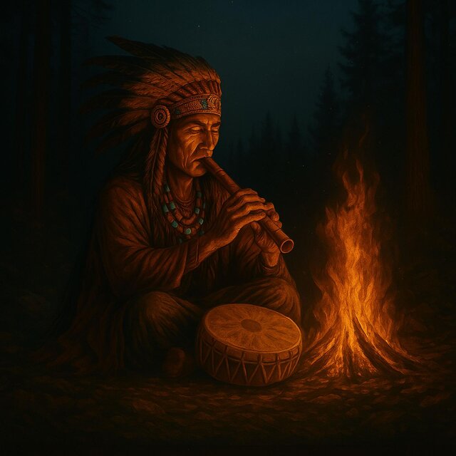 Shaman Ritual Under the Stars