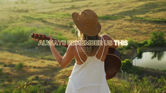 Always Remember Us This Way (Lyric Video)