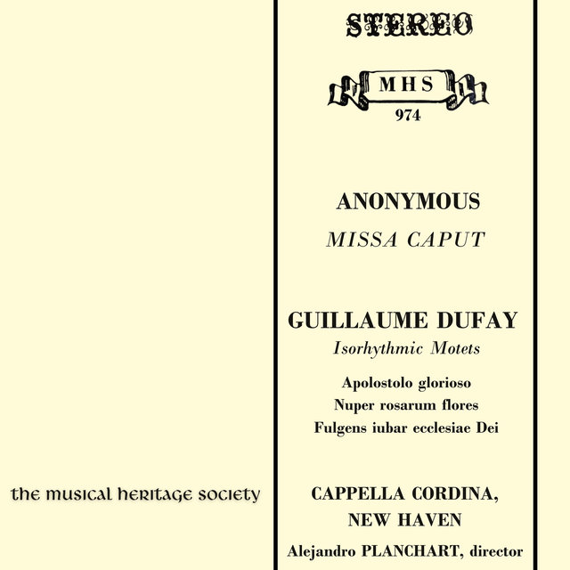 Missa Caput and Isorhythmic Motets by Dufay