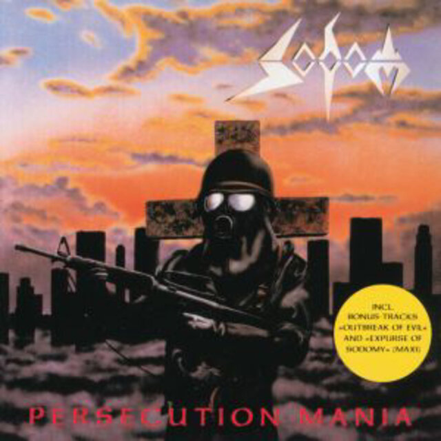 Cover art for album Persecution Mania by Sodom