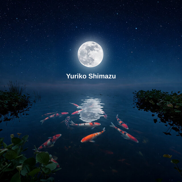Moonlight over Koi Pond