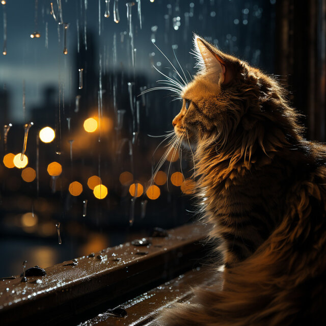 Lluvia: Música Suave Y Calmante Para Gatos Vol. 1
