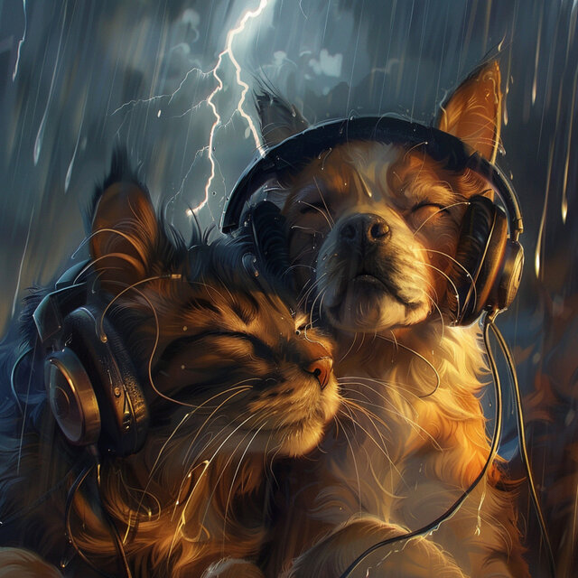 Thunder Comfort: Pets Relaxing Music