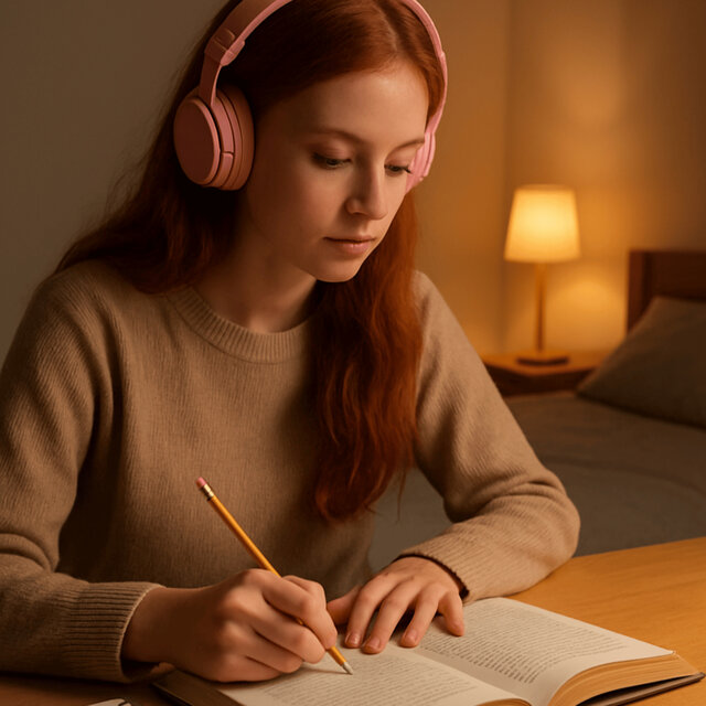 Studying and enjoying music