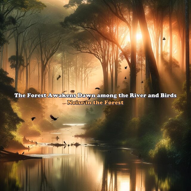 The Forest Awakens Dawn Among the River and Birds