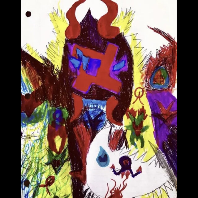 Horned Goat Bearing the Cross