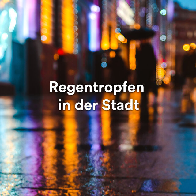 Regentropfen in der Stadt