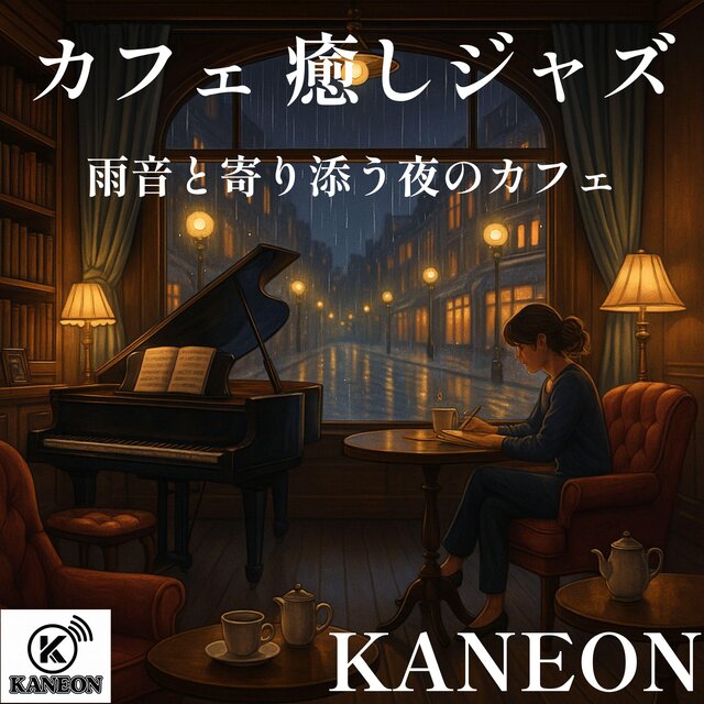 カフェ 癒しジャズ – 雨音と寄り添う夜のカフェ
