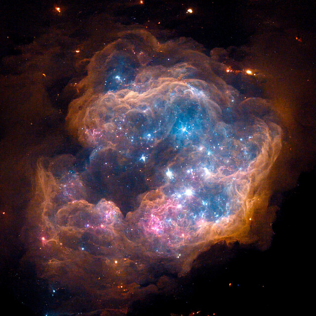 Azure Space Is Aflame up Above