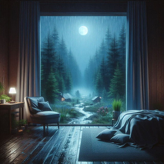 Soothing Rain Sounds - Come In to the Bed and Close Your Eyes to Feel the Rain