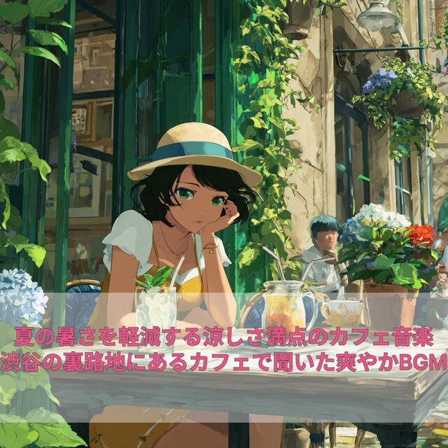 Cafe music that's perfect for cooling off the summer heat. Refreshing background music heard at a cafe in a back alley in Shibuya