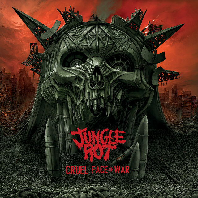 Cover art for album Cruel Face Of War by Jungle Rot