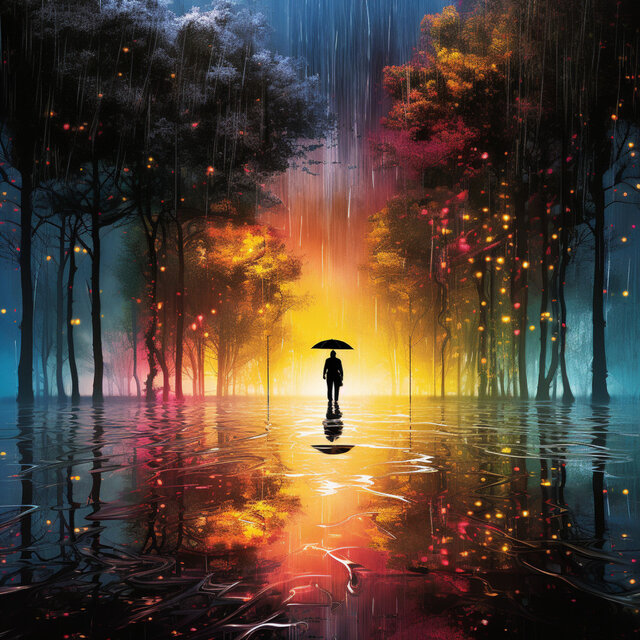 Rainfall Interlude Harmony: Raindrop Hymn of Nature