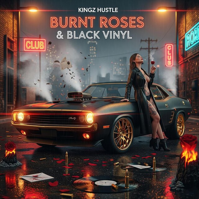 Burnt Roses & Black Vinyl