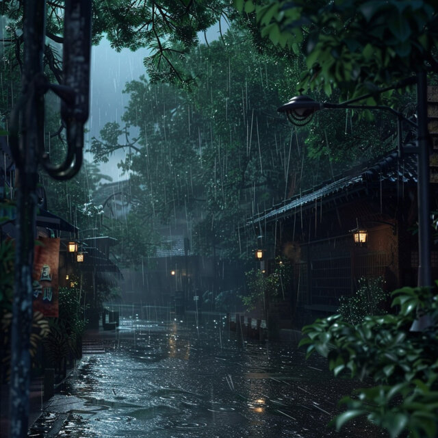 Meditation in Rain: Chill Reflections and Calm
