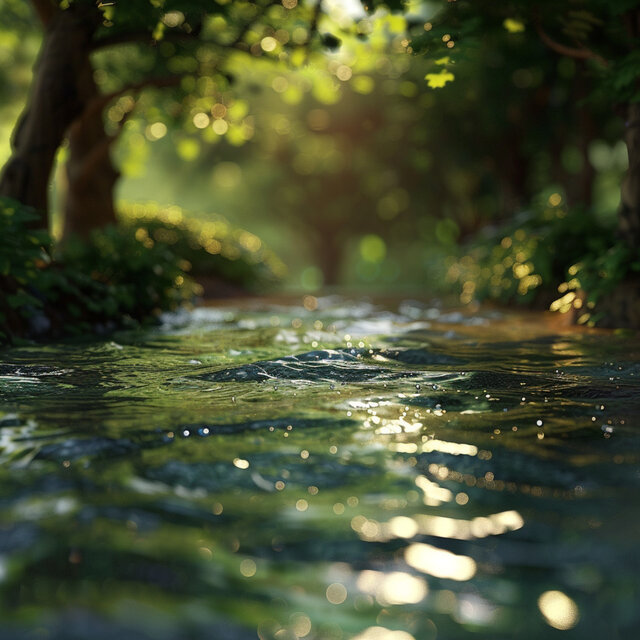 Tranquil Streams: Water's Relaxation Meets Chill Ambiance