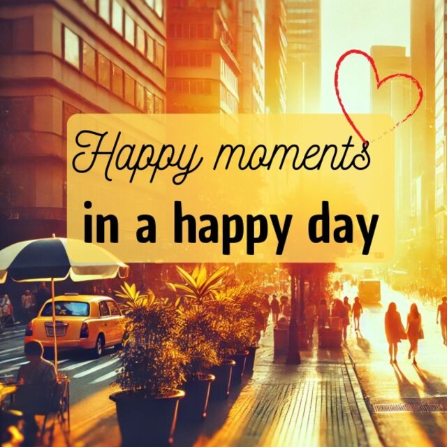 Happy Moments in a Happy Day
