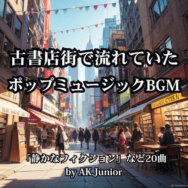 古書店街で流れていた ポップミュージックBGM