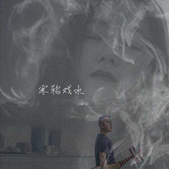 寒鸦戏水