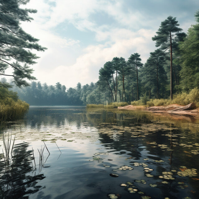 Nature's Calm: Lakeside Water Melodies