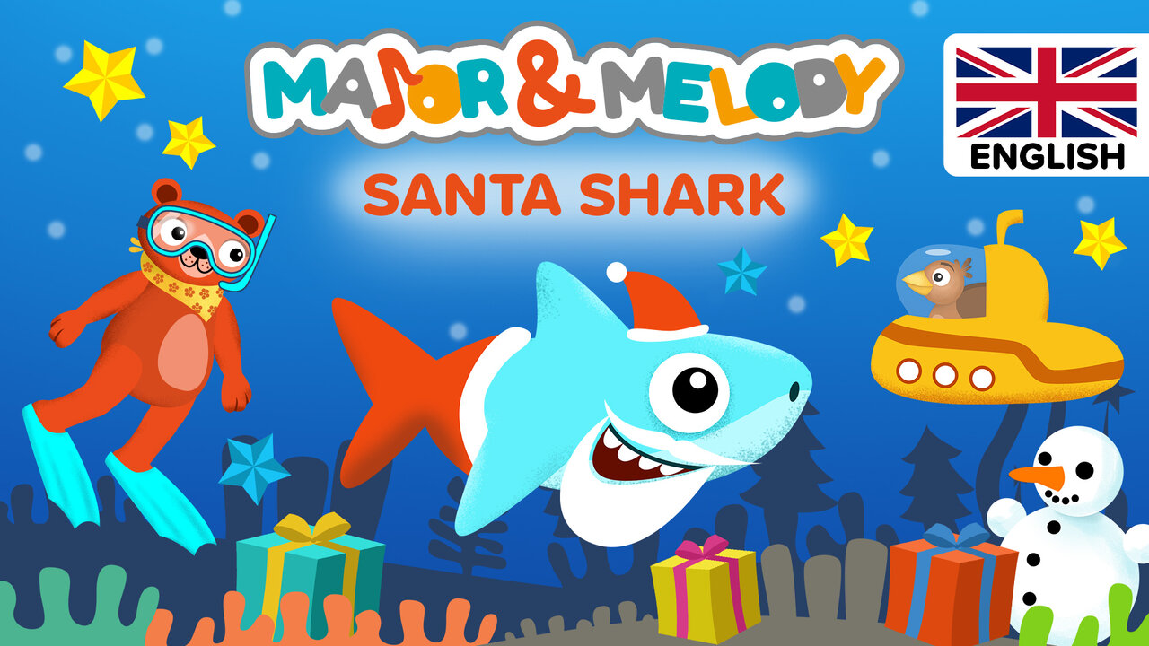 Santa Shark (Christmas songs for kids - English)