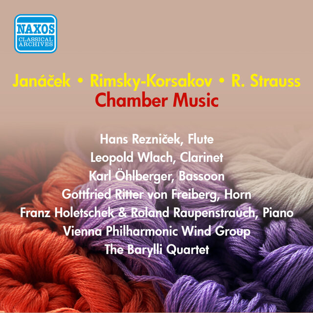 Strauss, R.: Serenade / Janacek, L.: Concertino / Rimsky-Korsakov, N.: Piano Quintet (Vienna Philharmonic Wind Group) (1955, 1956)