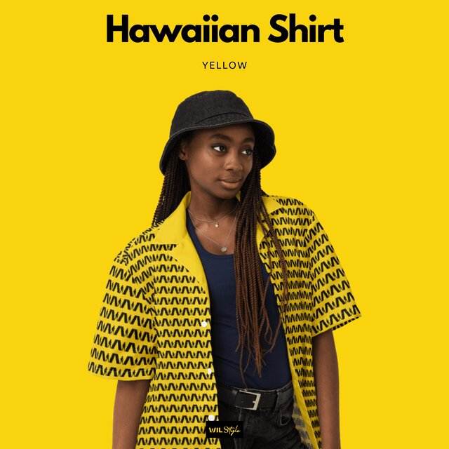 Hawaiian Shirt, Yellow (with Wil Style)