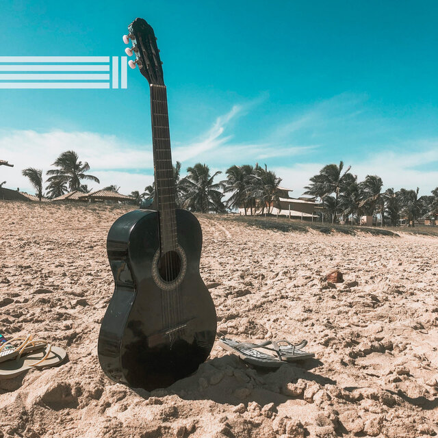 Guitare Paisible Et Sons De La Mer